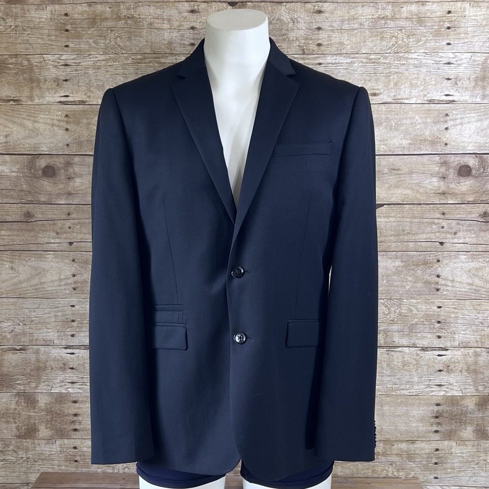 Express Size 42R Mens Suit Jacket Slim Fit Photographer‎ Black